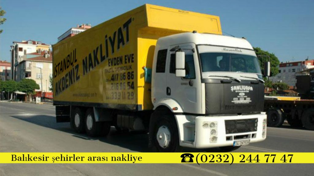 Balıkesir şehirler arası nakliyat