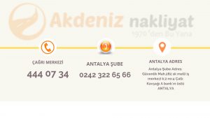 Antalya evden eve nakliyat
